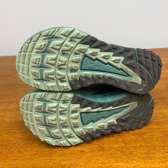 Altra Timp 4 Trail Running Shoes Womens Gray Teal Lace Up Sneakers Size 6 - Picture 9 of 14